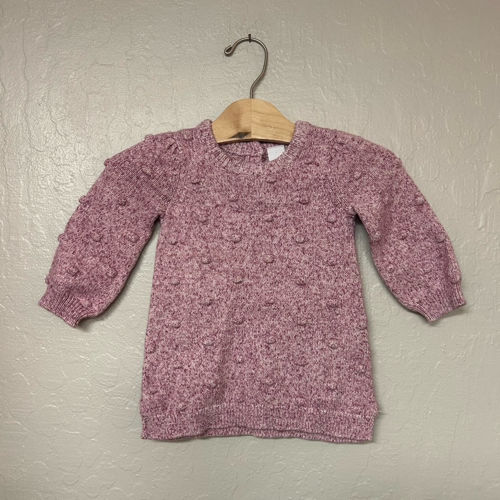 $14 ADD ON baby gap heathered sweater dress 12-18M Zara Janie and Jack